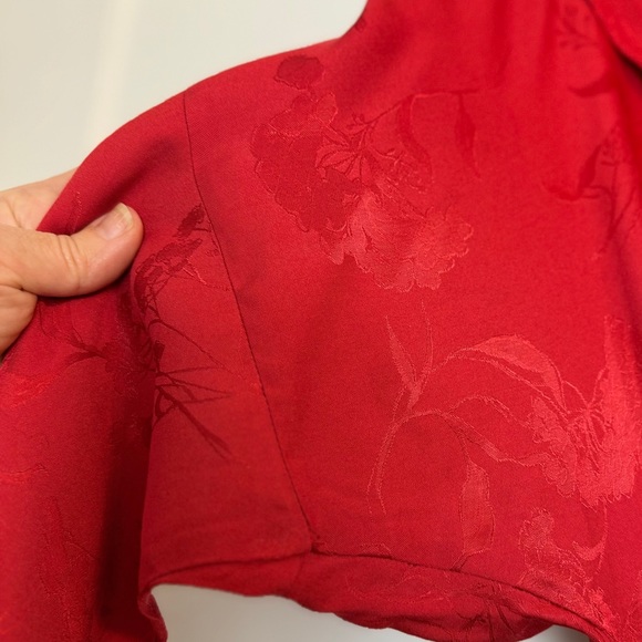 H&M Maxi Dress Red Floral - Picture 4 of 7